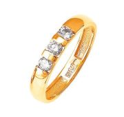 Кольцо обручальное с бриллиантами