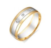 Кольцо обручальное с бриллиантами