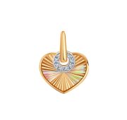 Т147636153 Подвеска сердце бренд Karatov (Au 585)