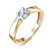 1155-1100-2,14 Кольцо с бриллиантами бренд Лето (Au 585)