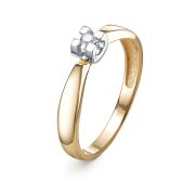 458-1120-1,80 Кольцо помолвочное с бриллиантом бренд Лето (Au 585)