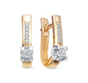 359-2100-3,61 Серьги с бриллиантами бренд Лето (Au 585)