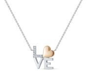 724-5210-3,00 Колье любовь (Love) с бриллиантами бренд Лето (Au 585)