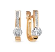 386-2100-3,62 Серьги с бриллиантами бренд Лето (Au 585)