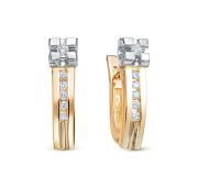 474-2100-4,45 Серьги с бриллиантами бренд Лето (Au 585)