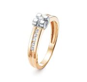 474-1100-2,91 Кольцо с бриллиантаи бренд Лето (Au 585)