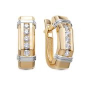 457-2100-5,50 Серьги дорожка с бриллиантами бренд Лето (Au 585)