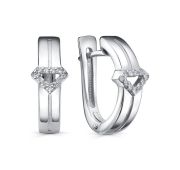 12-853-1000-3,71 Серьги с брилиантами бренд Kabarovsky (Серебро 925)