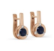 12-01421-1100-3,02 Серьги с сапфирами бренд Kabarovsky (Au 585)
