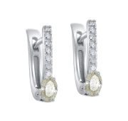 12-11899-10900-2,03 Серьги с бриллиантами бренд Kabarovsky (Au 585)