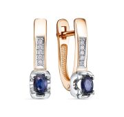 С3358-0122-2,82 Серьги с сапфиром бренд Империал (Au 585)