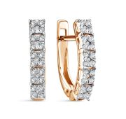 С3163-120-2,07 Серьги дорожка с бриллиантами бренд Империал (Au 585)