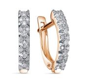 С3333-0120-2,3 Серьги дорожка с бриллиантами бренд Империал (Au 585)