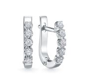 4546-21001-2,68 Серьги дорожка с бриллиантами бренд Brilliant Style (Au 585)