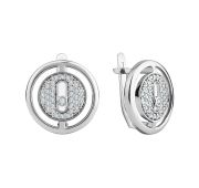 10-72-0001-15409 Серьги с фианитами (Серебро 925)