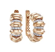 д1202063р-5,08 Серьги с бриллиантами бренд Delta (Au 585)