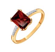 Т14701Б420гран Кольцо с гранатом бренд Karatov (Au 585)