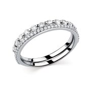 320700G665л Кольцо дорожка с фианитами (Серебро 925)